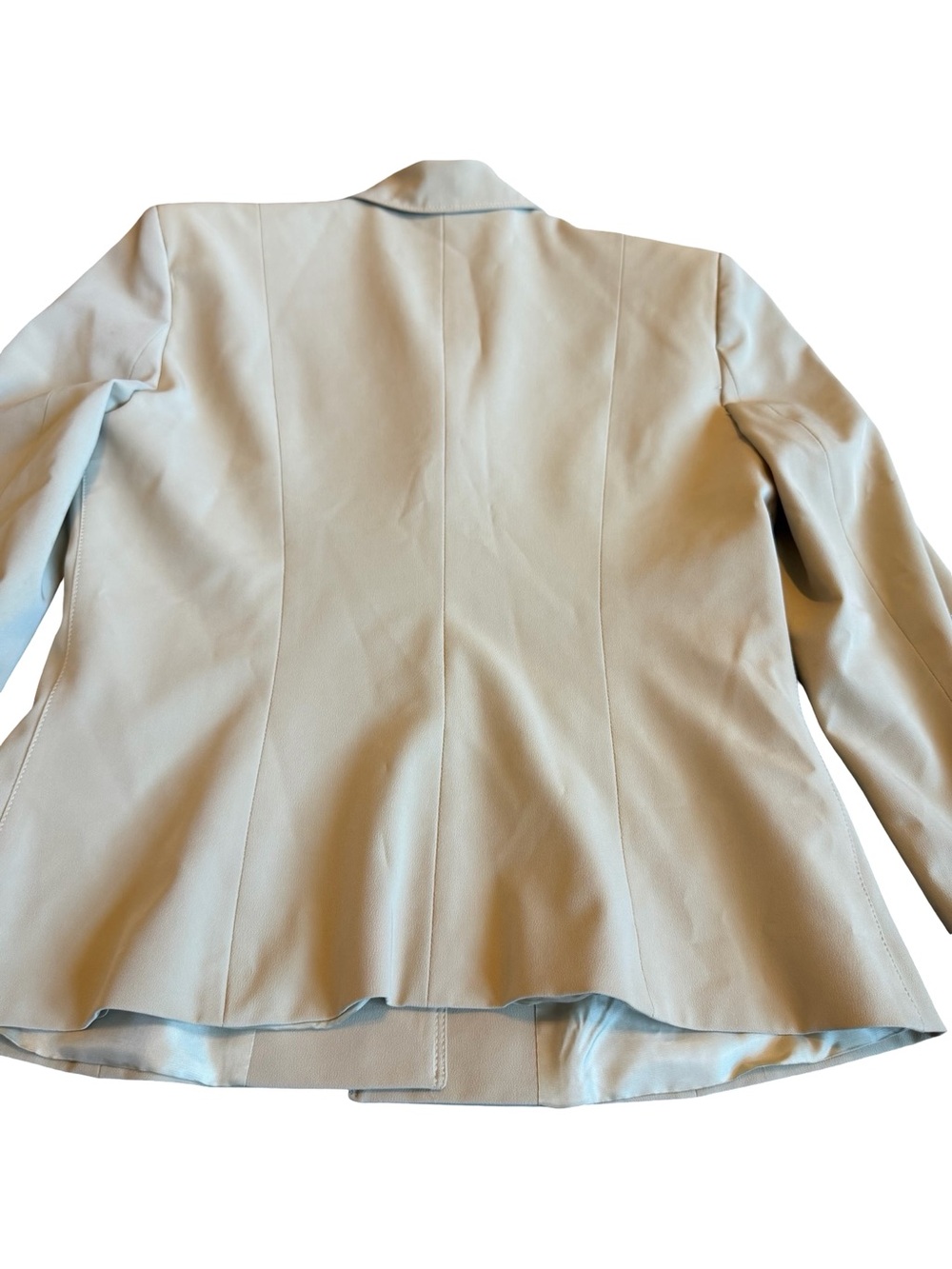 Vertigo Paris Beige Button-Down Blazer Jacket Office Professional Size Medium - Picture 12 of 14